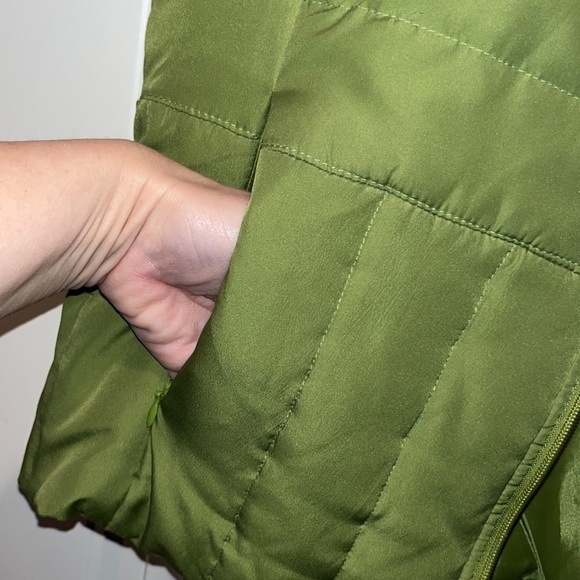Kenneth Cole Reaction green Down filled puffer zip vest size XL - Picture 6 of 6